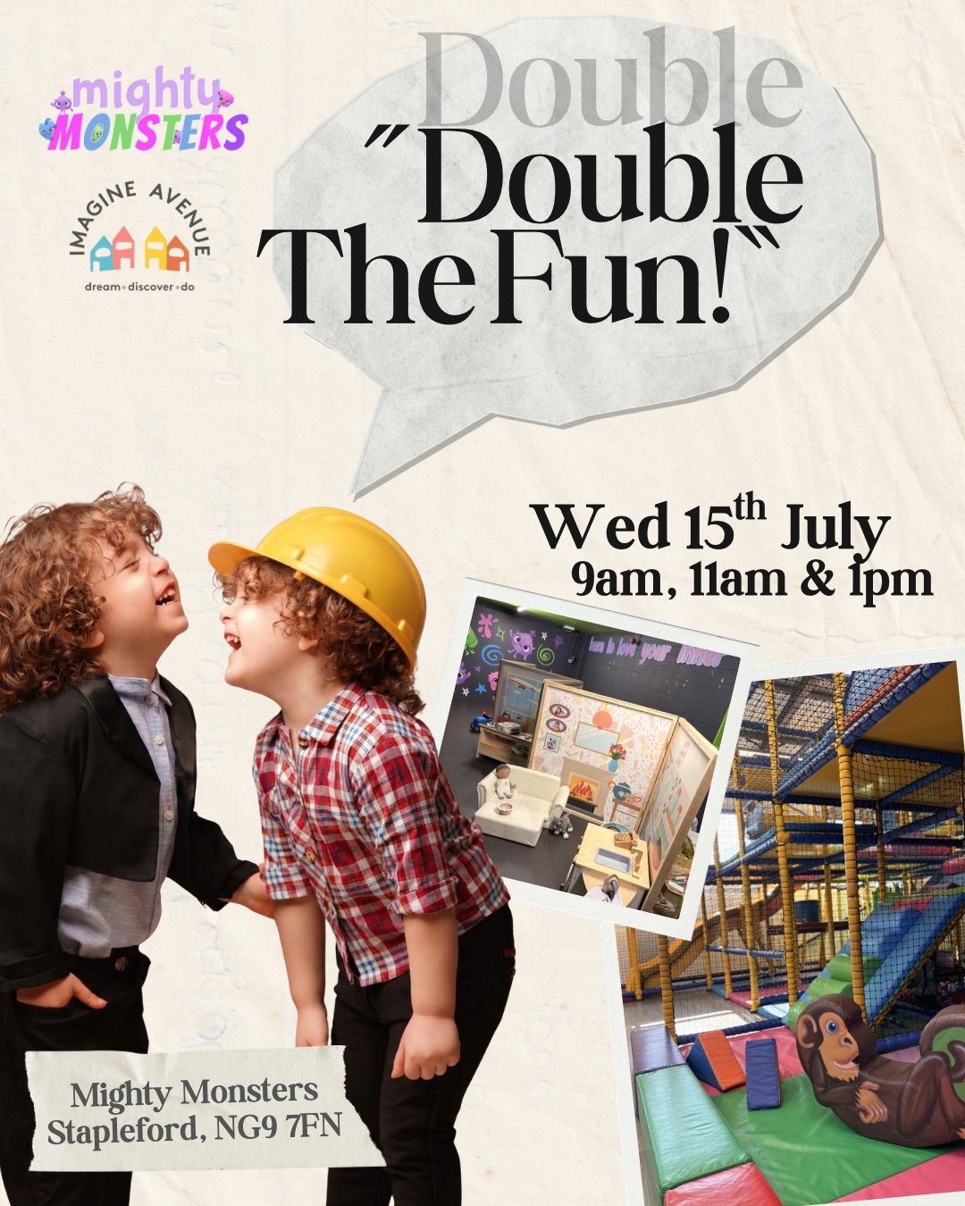 9am Double the fun! Mighty Monsters